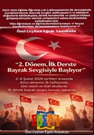 İlk Dersimiz Bayrak Sevgisi
